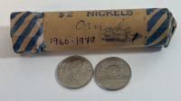 (2) Rolls Of Candian Pennies With Roll Of Canadian Nickels - 2