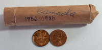 (2) Rolls Of Candian Pennies With Roll Of Canadian Nickels - 3