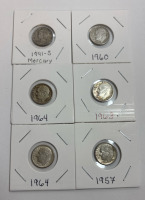 (6) Silver Dimes