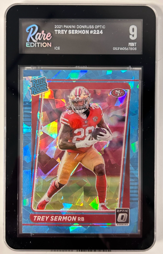 2021 Panini Donruss Optic Trey Sermon Card #224 Mint 9