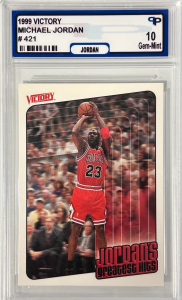 Graded 1999 Victory Michael Jordan Card GEM Mint 10