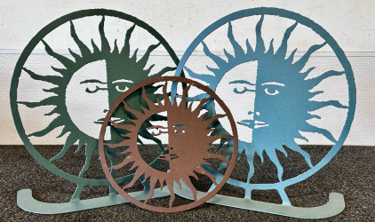 (3) Custom Metal Art Home Decorations by Jacks Metal Works