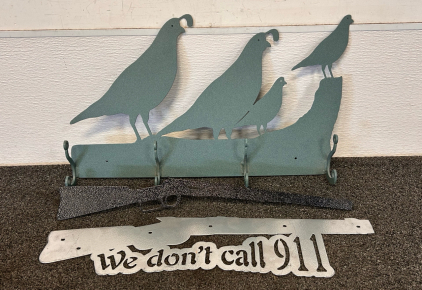 (3) Custom Metal Home Decorations By Jacks Metal Works
