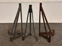 (3) Custom Metal Welcome Signs By Jacks Metal Works and (3) Stands - 2