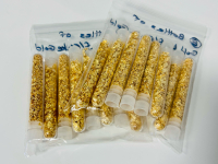 (16) Small Viles Of Collectors Leaf Gold/ Flake Gold - 3