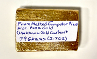 Recovery Bar From Melted Computer Pins (Not Pure Gold) - 3