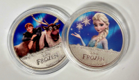 (6) Collectible Disneys "Frozen" Silver Plated Coins - 3