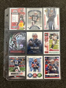 (9) Tom Brady Cards