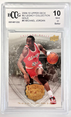 2009-10 Upper Deck MJ Legacy Collection Gold #6 Graded Michael Jordan Card (10 Mint)