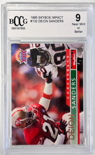 1995 Skybox Impact #132 Deion Sanders Graded Card (9Mint)