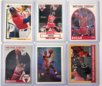 (6) Collectible Michael Jordan Cards