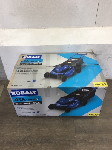 Kobalt 40v Brushless 20” Lawnmower Kit