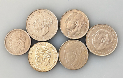 (6) Vintage German Coins