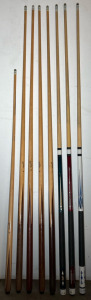 (8) Pool Cues
