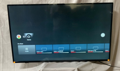 55 Inch insignia smart fire TV no tv stand or remote