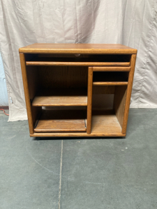 oak wood computer desk