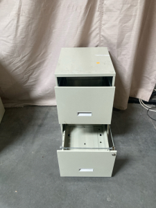 2 DRAWER METAL FILE CABINET