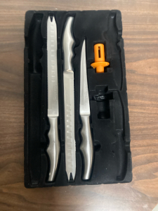 Forever Sharp Platinum Swries, 4 Pc Surgical Stainless Steel Knives Set, Open...