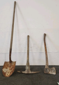 Shovel, Pickaxe, and Axe!