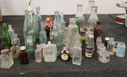Boxes Of Old Glass Jars!