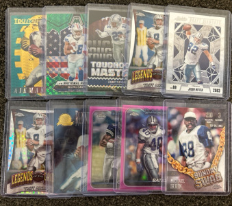 (20) Football Cards - Michael Irvin, Troy Aikman, & More