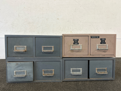 (4) Small Filing Drawers