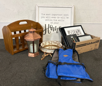 Home Decor, Picture Frames, & Life Vest
