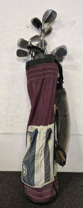 (17) Golf Clubs w/Golf Bag
