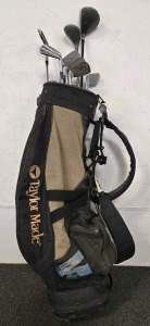 (12) Golf Clubs w/Golf Bag