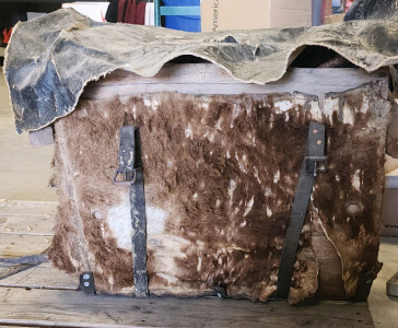 Fur Lined Box Filled With Cattle Products