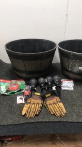 (2) large Planter Pots And More