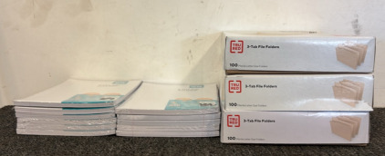 (300) 3-Tab File Folders & Over 1500 Sheets of Paper