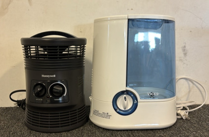 Vicks Humidifier & Honeywell Heater