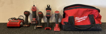 Milwaukee Toolbag & Assortment of Milwaukee Tools