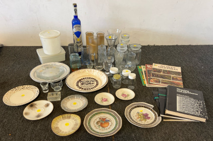 Plates, Containers, Vases, Shotglasses & More