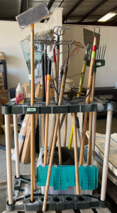 Gardening Tools & Tool Stand, Various Tools