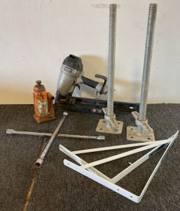 Porter-Cable FR350B Full Round Framing Nailer, Hydraulic Bottle Jack, Screw Jacks & Other