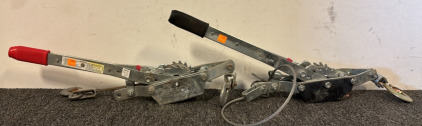 (2) Cable Winch Pullers