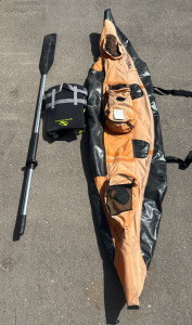 Trout Unlimited Pontoon, (1) Paddle, & A Life Jacket!
