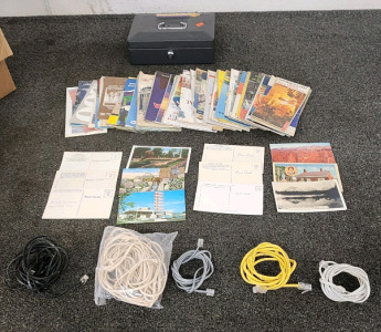 Vintage Maps And Post Cards, And Ethernet Cords!