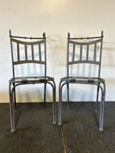 (2) Metal Patio Chairs