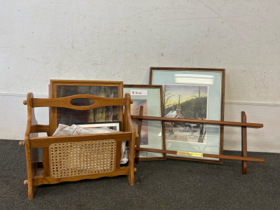 Picture Frames, Magazine Holder, & More