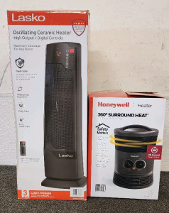 Lasso Oscillating Ceramic Heater, And A Honeywell 360&deg; Surround Heat Heater!