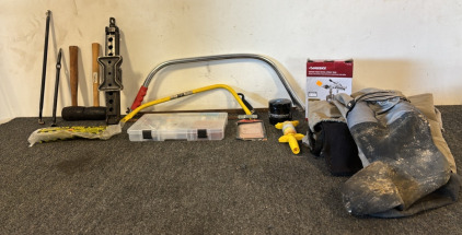 Waders, (2) Saws, (2) Mallets, & More!