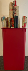 Birthday, Christmas & Non-Themed Wrapping Paper & Trash Can