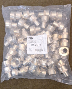 (1) 50-Count Bag Of Zurn Pex XL-Low LED Brass Crimp Pex To Female Threaded Adapter, 3/4" Pex To 3/4" FPT