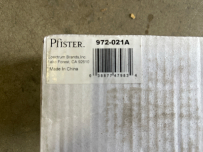 (2) Pfister 972-021A Plumbing-Equipment, Polished Chrome