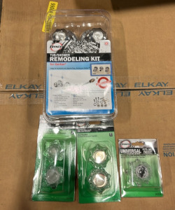 (1) Danco Tud/Shower Remodeling Kit For Gerber (3) Danco Replacement For Streamway Sink & Shower Handles (1) Box Overstock Of Amazon