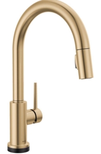 Delta Faucet Touch H2O Champagne Bronze Single Handle Pulldown