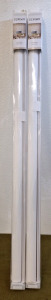 (2) GENIMO 100% Blackout Roller Shades, White 42"W x 72"L
